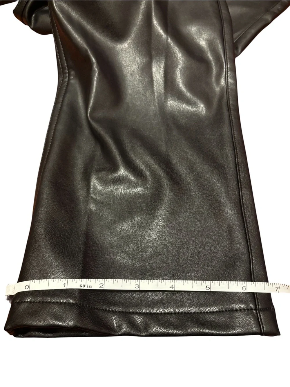 Abercrombie & Fitch the 90’s Straight Ultra High Rise Vegan Leather Pants